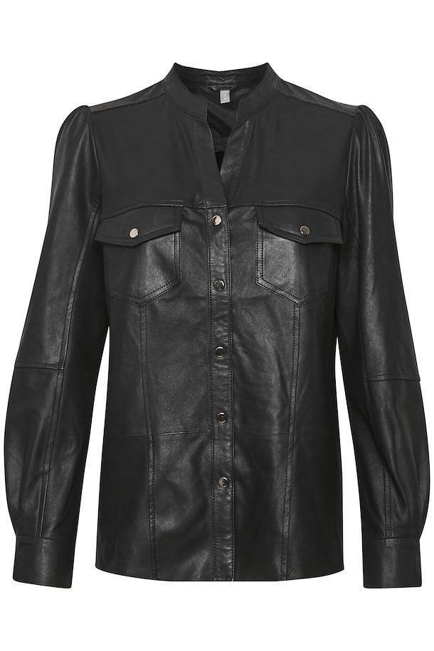 leather face shirt